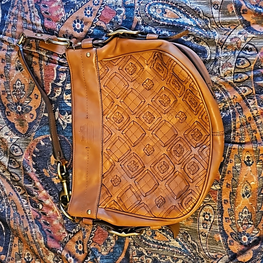 Vintage leather coach purse